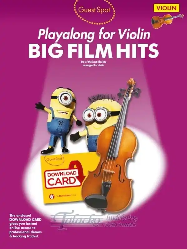 Guest Spot Big Film Hits Playalong For Violin (Book/Download Card) Výprodej