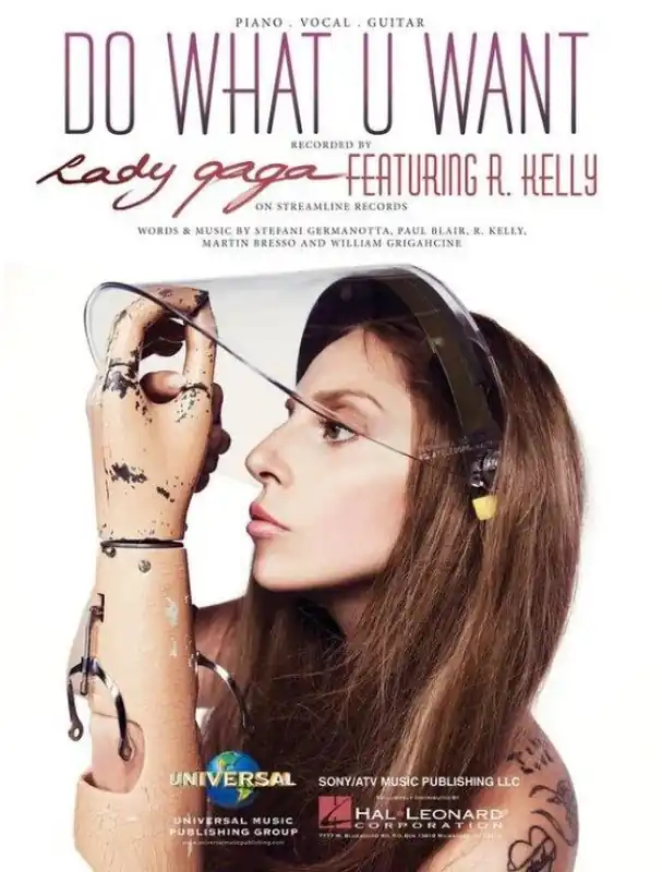 Lady Gaga Do What U Want (noty klavír, zpěv, akordy) Nejlepší Volba