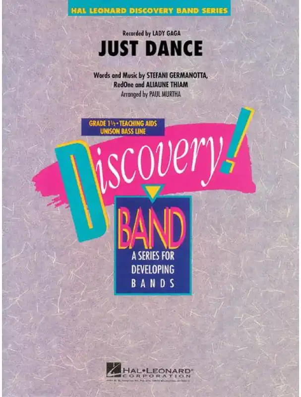 Lady Gaga Just Dance (snadné noty pro koncertní orchestr, party, partitura) Tovární Cena