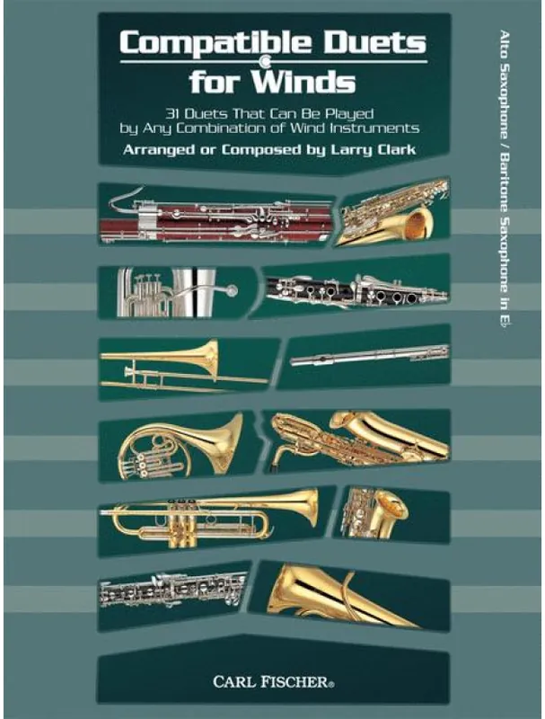 Larry Clark Compatible Duets for Winds (noty na altsaxofon, barytonsaxofon) Super Cena