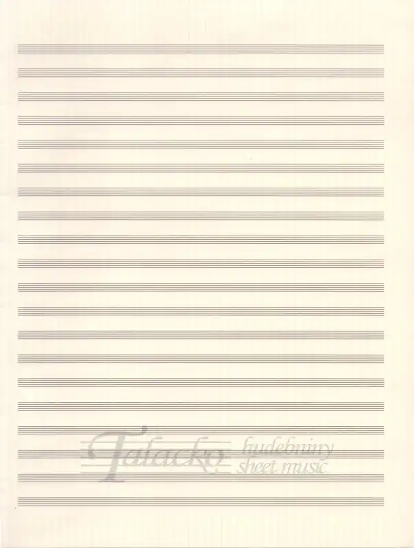 Partiturový papír 20 notových osnov (KRPA žlutý) Vrácení Zdarma