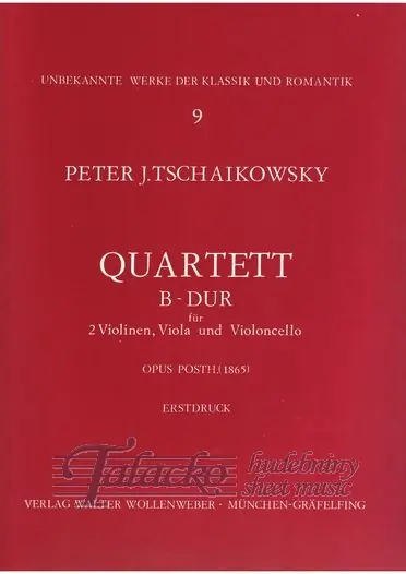 Originální Quartett B dur op. posth. (1865)
