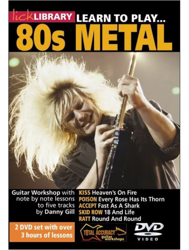 Learn To Play 80s Metal (video škola hry na kytaru) Nejprodávanější