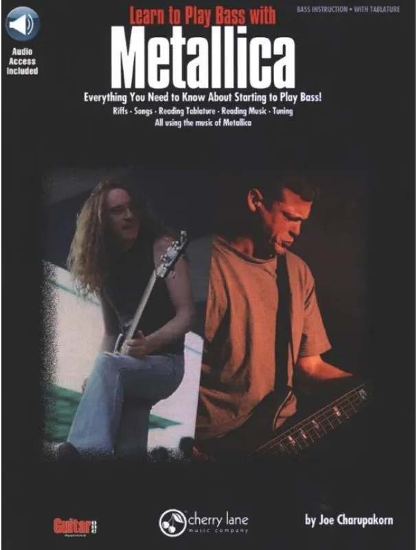 Nejlepší Cena Learn to Play Bass with Metallica (noty, tabulatury na baskytaru)(+audio)