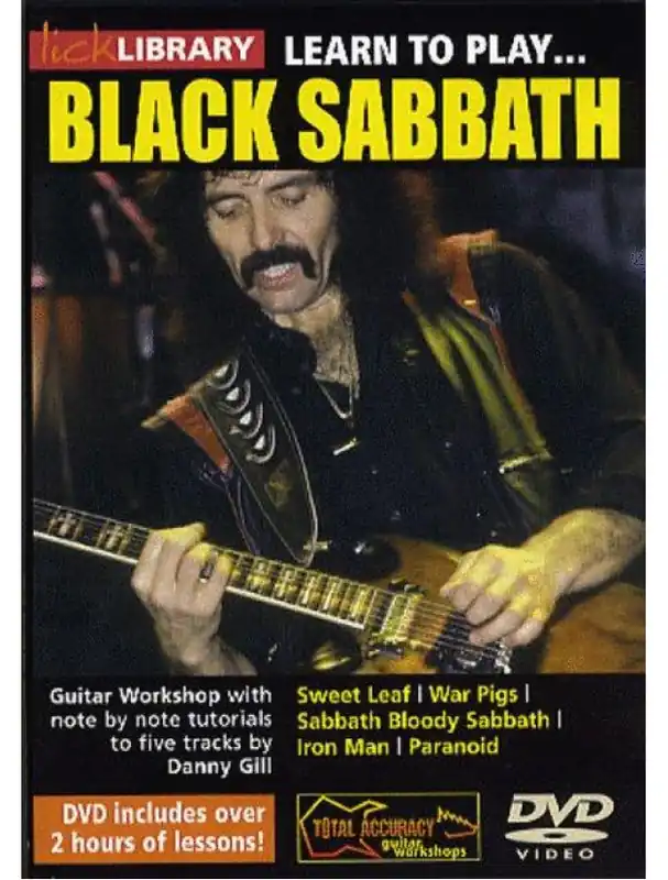 Learn To Play Black Sabbath (video škola hry na kytaru) Akce