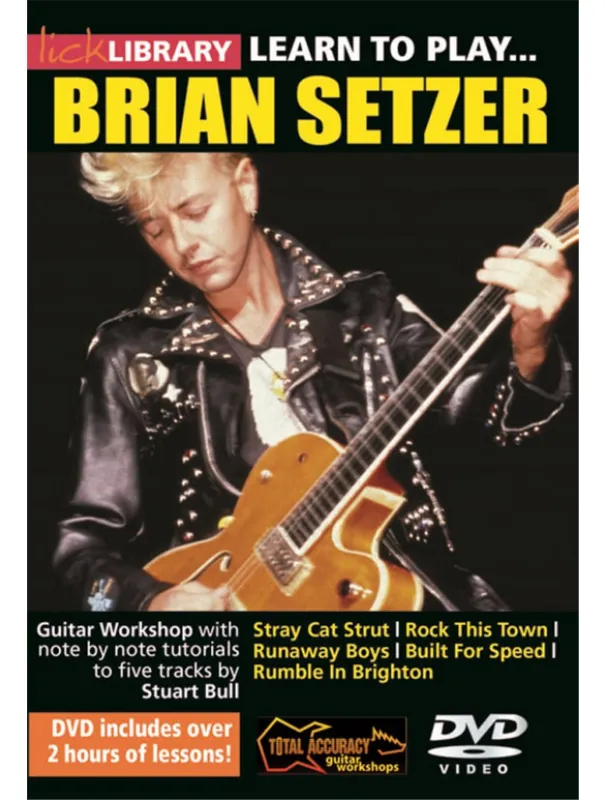 Omezená Nabídka Learn To Play Brian Setzer (video škola hry na kytaru)