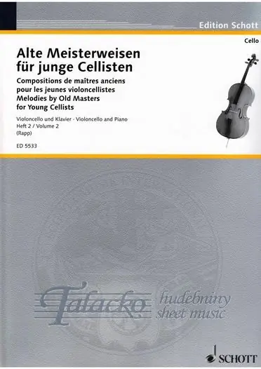 Speciální Cena Melodies by Old Masters for Young Cellists 2