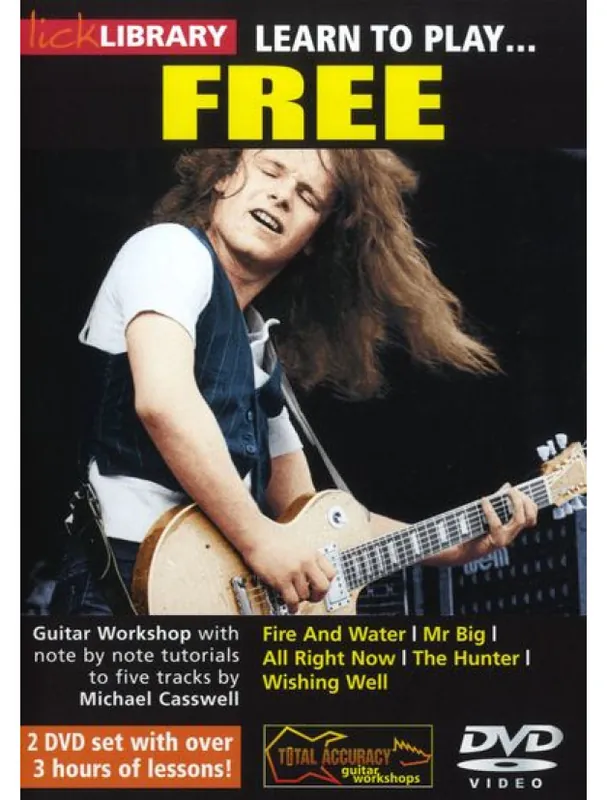 Learn To Play Paul Kossoff from Free (instruktážní video pro kytaru) Rychlé Dodání