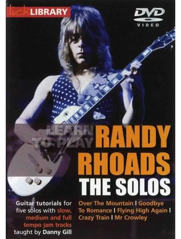 Learn To Play Randy Rhoads - The Solos (video škola hry na kytaru) Časově Omezené