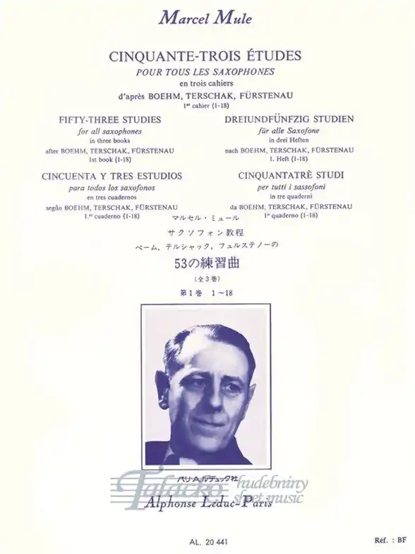 Vysoce Kvalitní Cinquante-trois études d´apres Boehm, Terschack et Fürstenau 1