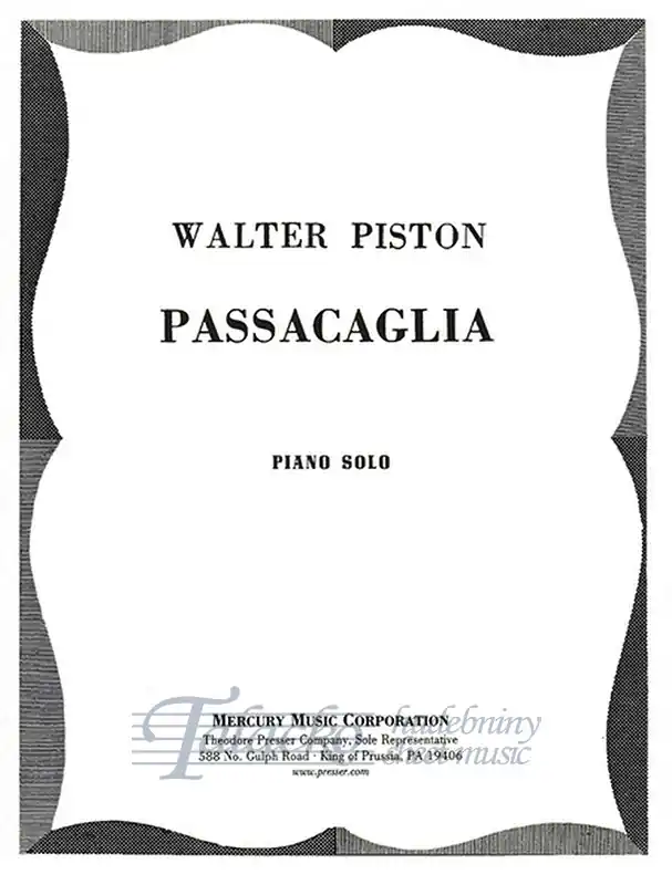 Sleva Passacaglia for piano