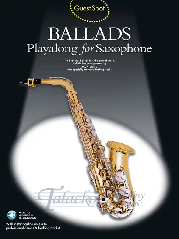 Tovární Cena Guest Spot Ballads Playalong For Saxophone