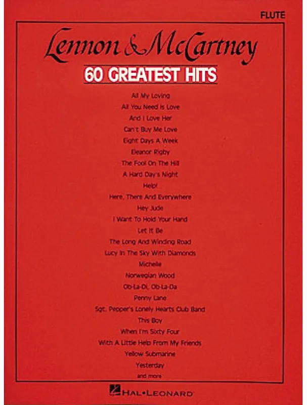 Akce Lennon & McCartney 60 Greatest Hits - Beatles (noty na snadný klavír)