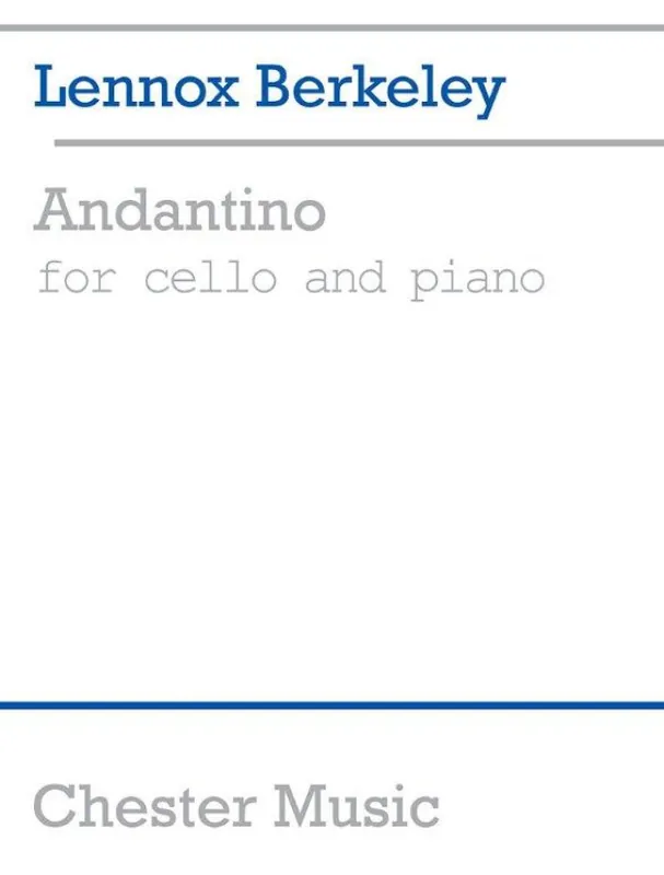 Lennox Berkeley Andantino Op.21 No.2a (noty na violoncello, klavír) Akční Nabídka