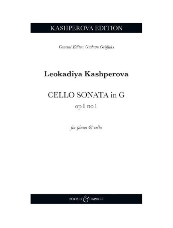 Leokadiya Kashperova Cello Sonata No. 1 in G op. 1, no. 1 (noty na violoncello, klavír) Přímo Od Výrobce