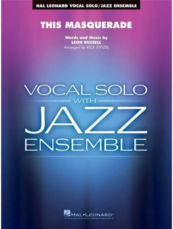 Víkendová Akce Leon Russell This Masquerade (noty pro jazzový orchestr+zpěv, party, partitura)