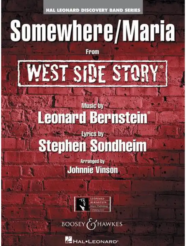 Leonard Bernstein Somewhere / Maria (snadné noty pro koncertní orchestr, party, partitura) Poslední Šance