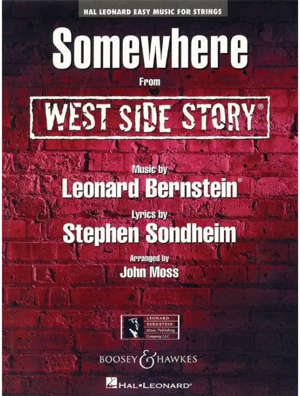 Výprodej Leonard Bernstein Somewhere from West Side Story (snadné noty pro smyčcový orchestr, party, partitura)