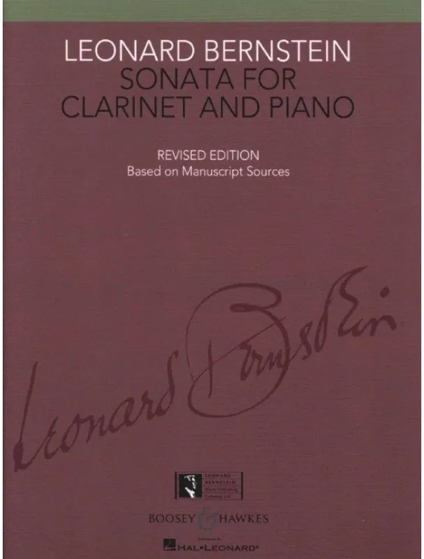 Akce Leonard Bernstein Sonata For Clarinet And Piano (noty na klarinet, klavír)