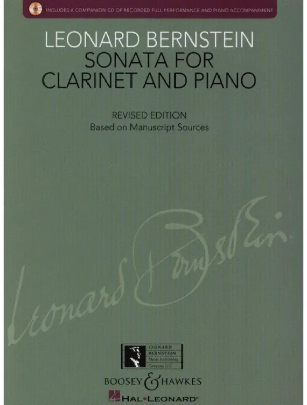 Leonard Bernstein Sonata For Clarinet And Piano - Revised Edition (noty na klarinet, klavír)(+audio) Akční Nabídka