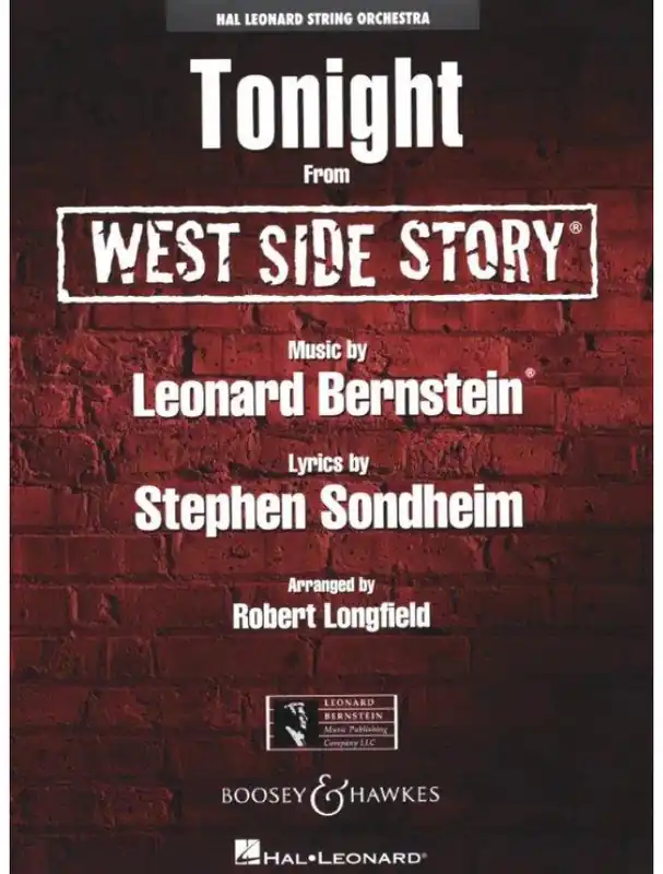 Leonard Bernstein Tonight from West Side Story (noty pro smyčcový orchestr, party, partitura) Rychlé Dodání