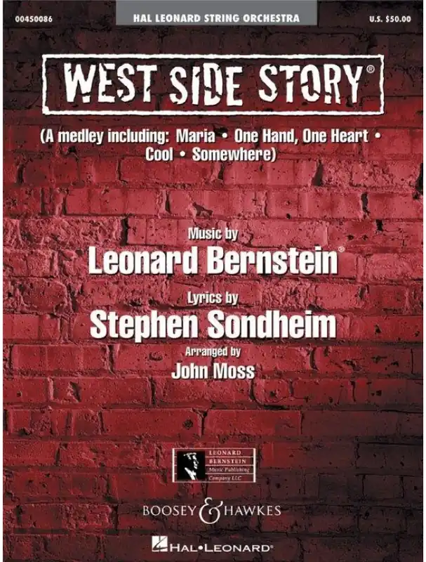 Leonard Bernstein West Side Story (noty pro smyčcový orchestr, party, partitura) Nejlepší Volba