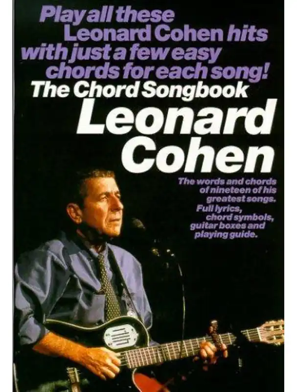Leonard Cohen Chord Songbook (akordy, texty, kytara) Přímo Od Výrobce