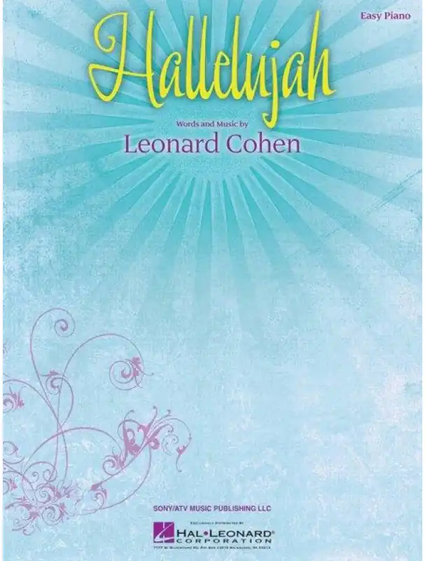 Top Prodej Leonard Cohen Hallelujah (noty na snadný klavír)