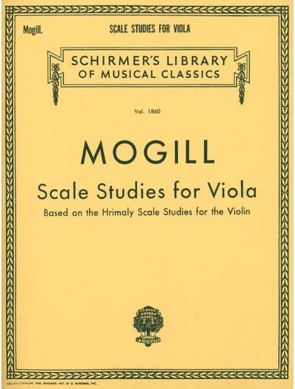 Dokud Zásoby Vydrží Leonard Mogill Scale Studies for Viola (noty na violu)