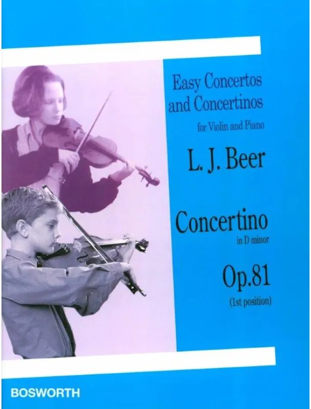 Leopold Josef Beer Concertino in D minor Op. 81 (noty na housle, klavír) Oblíbený