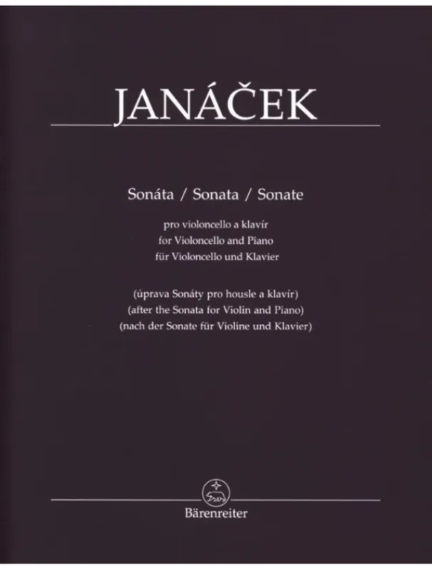 Ověřený Leoš Janáček Sonata (noty na violoncello, klavír)