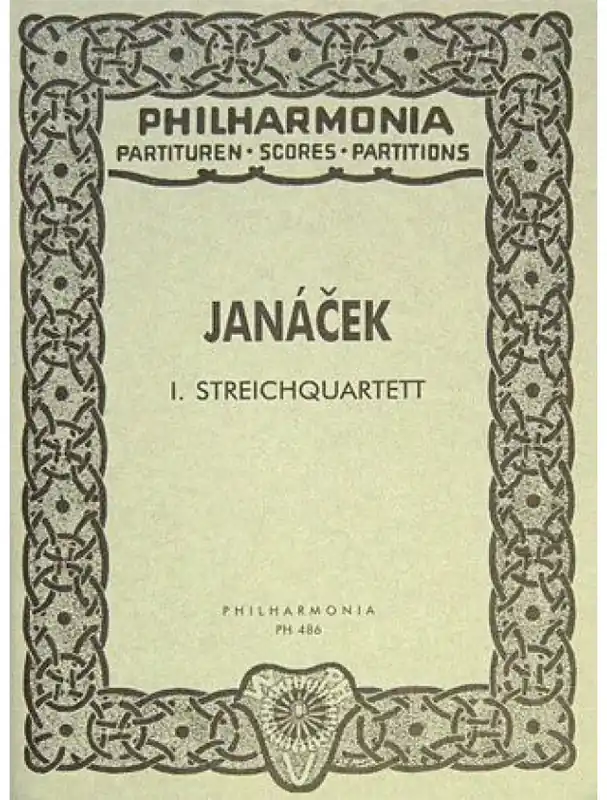 Sleva Leoš Janáček Streichquartett Nr. 1 (noty, studijní partitura)
