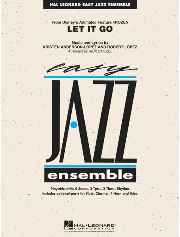 Let It Go from Frozen (snadné noty pro jazzový orchestr, party, partitura) Nejprodávanější