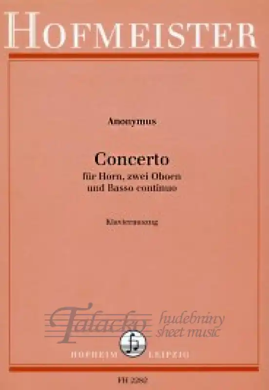 CONCERTO FÜR HORN, 2 OBOEN Speciální Cena