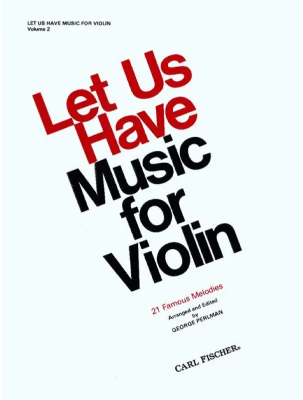 Let Us Have Music for Violin 2 (noty na housle, klavír) Časově Omezené