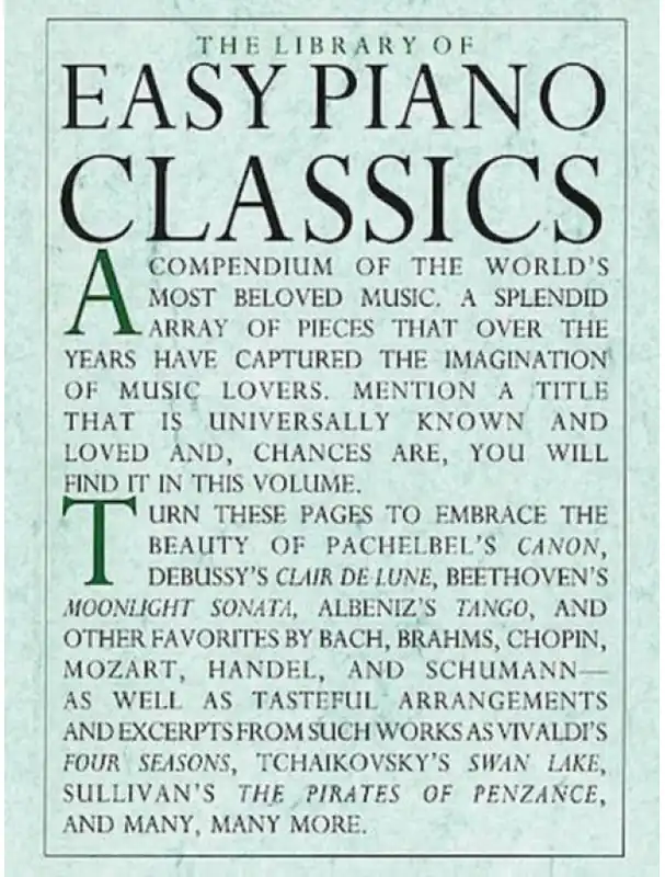 Library of Easy Piano Classics (noty na snadný klavír) Sleva