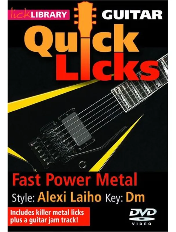 Aktuální Lick Library Alexi Laiho Quick Licks - Fast Power Metal (video škola hry na kytaru)