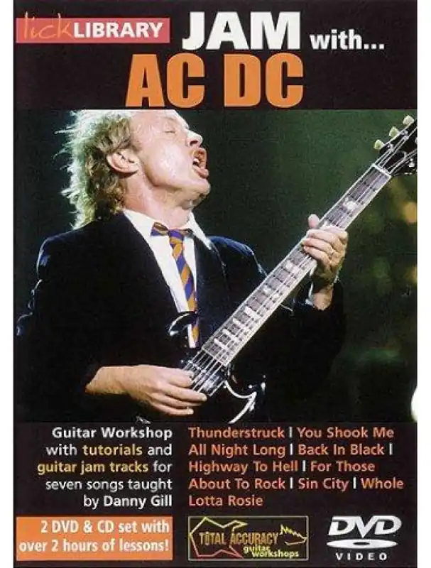 Lick Library Jam With AC/DC (DVD & CD) (video škola hry na kytaru) Nejlepší Volba