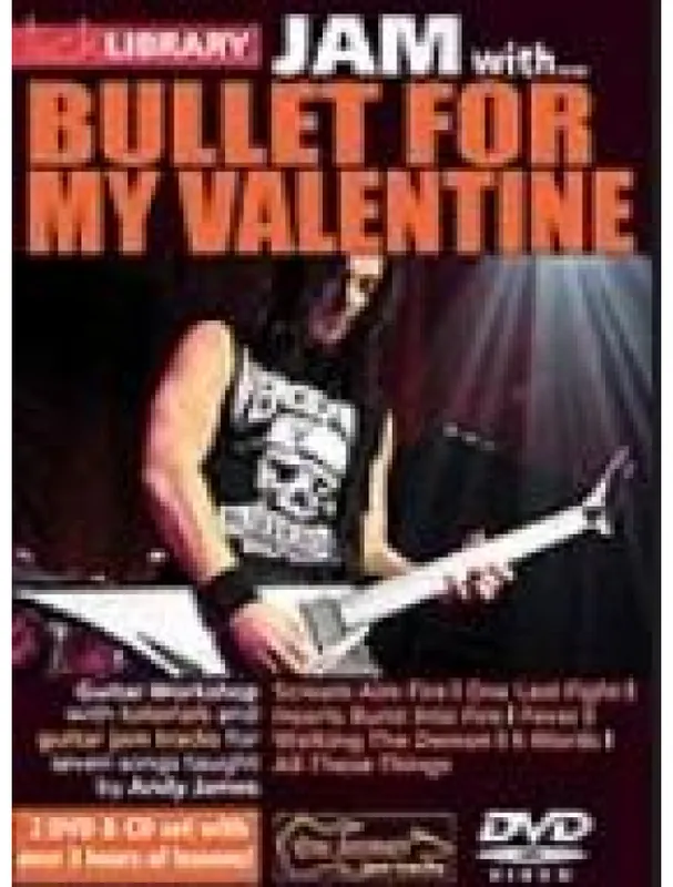 Nová Kolekce Lick Library Jam With Bullet For My Valentine (DVD & CD) (video škola hry na kytaru)
