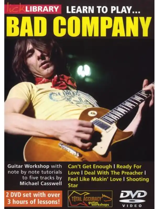 Lick Library Learn To Play Bad Company (video škola hry na kytaru) Super Cena