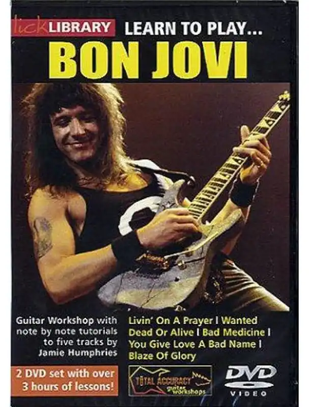 Lick Library Learn To Play Bon Jovi (video škola hry na kytaru) Nízká Cena