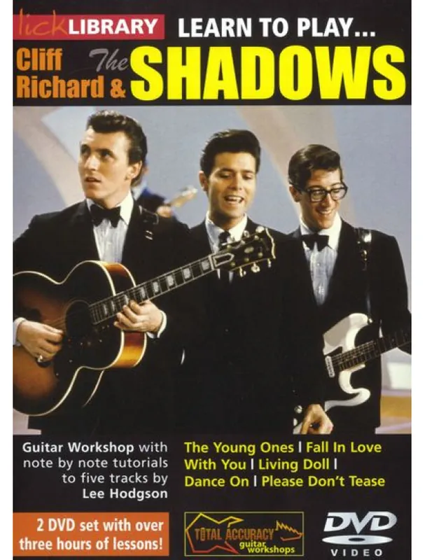 Sezónní Sleva Lick Library Learn To Play Cliff Richard And The Shadows (video škola hry na kytaru)