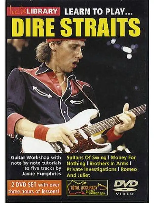 Lick Library Learn To Play Dire Straits (video škola hry na kytaru) Značkový