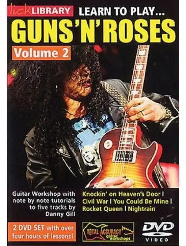 Lick Library Learn To Play Guns N Roses - Volume 2 (video škola hry na kytaru) Ihned K Objednání