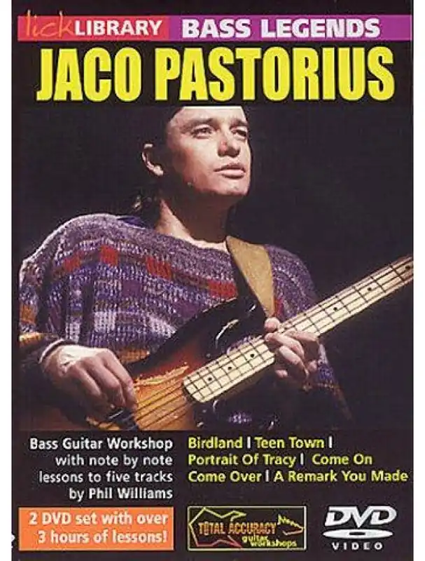 Lick Library Learn To Play Jaco Pastorius (video škola hry na baskytaru) Rychlé Dodání