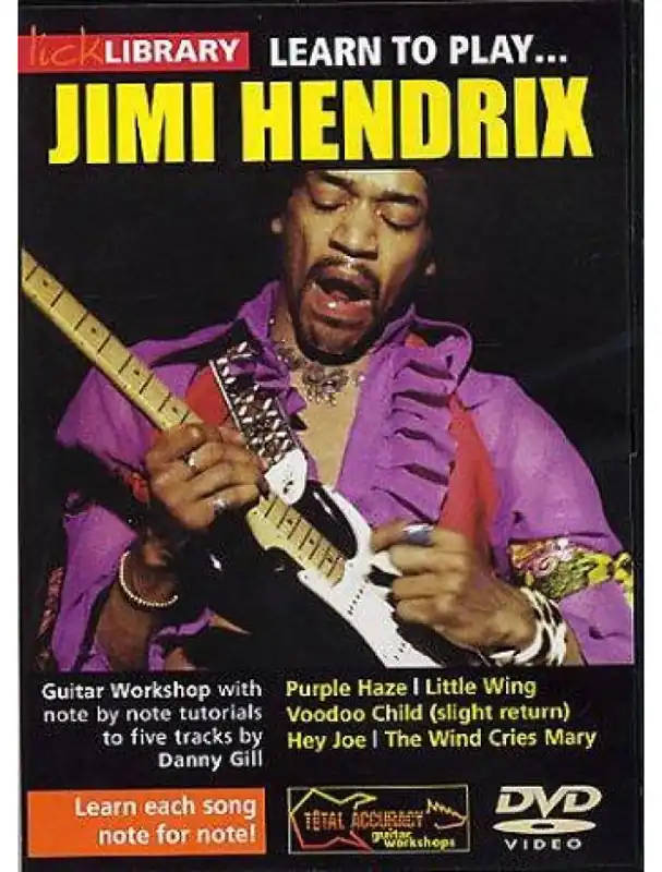 Lick Library Learn To Play Jimi Hendrix (video škola hry na kytaru) Aktuální