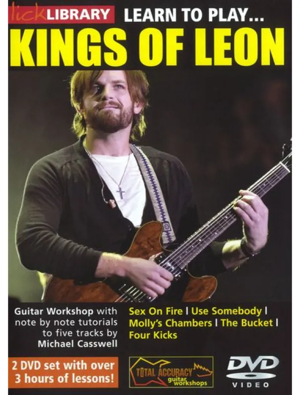 Lick Library Learn To Play Kings of Leon (video škola hry na kytaru) Cenová Bomba