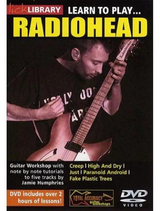 Lick Library Learn To Play Radiohead (video škola hry na kytaru) Vysoce Kvalitní