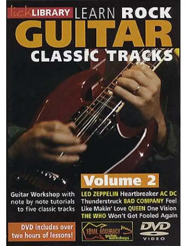 Lick Library Learn To Play Rock Guitar Classic Tracks (video škola hry na kytaru) Víkendová Akce