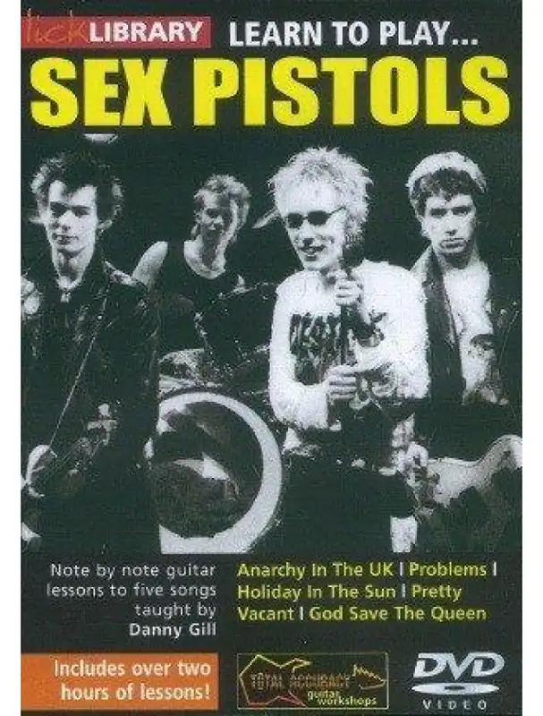Omezená Nabídka Lick Library Learn To Play Sex Pistols (video škola hry pro kytaru)